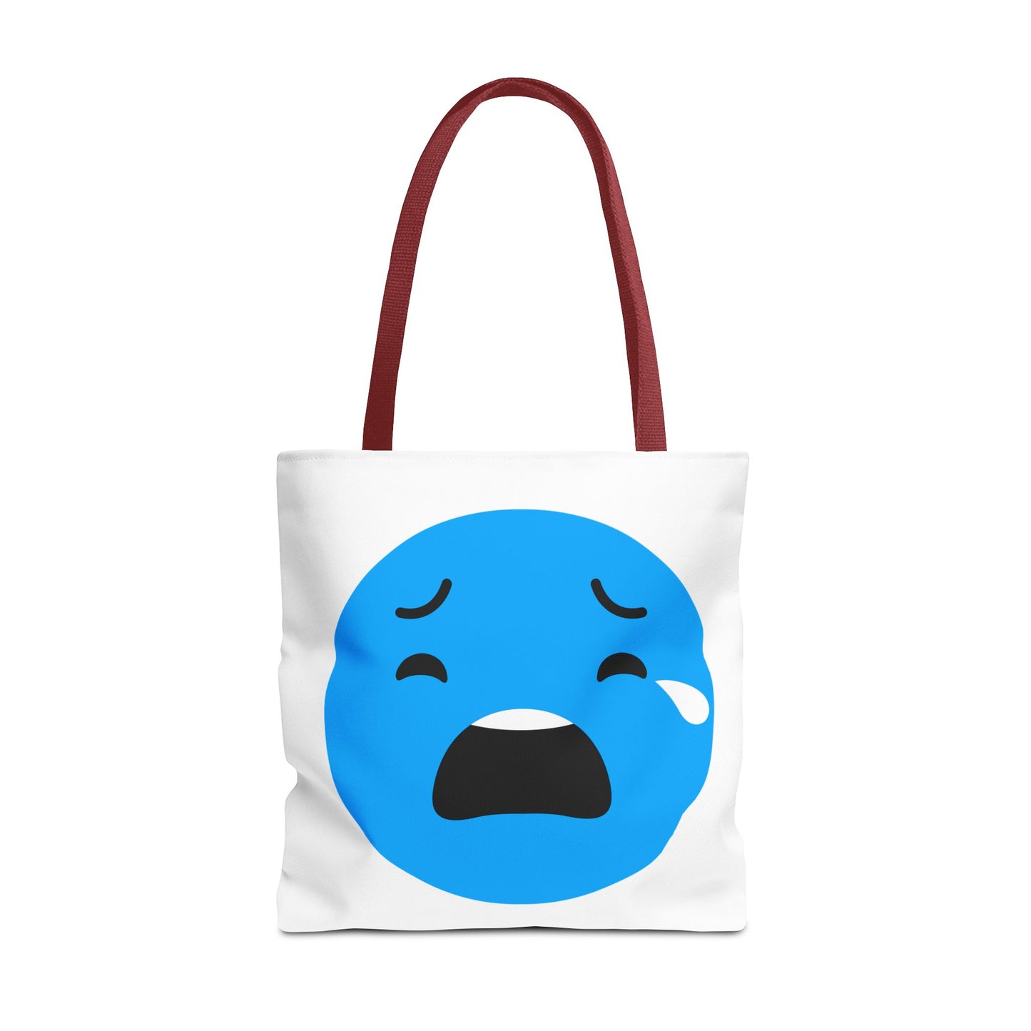 Emotional Expression Tote Bag - Cute Sad Face Design