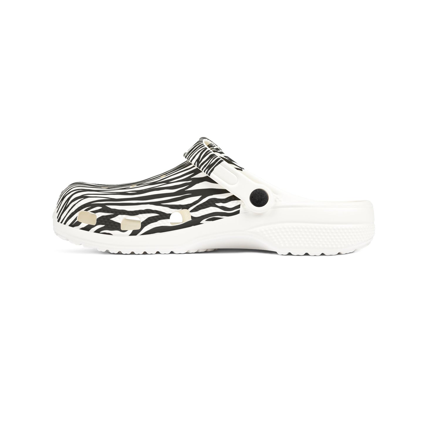 Stylish Zebra Print EVA Foam Shoes, Comfortable Clogs, Perfect for Home, Garden, Beach, Casual Outings, Summer Footwear