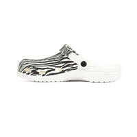 Stylish Zebra Print EVA Foam Shoes, Comfortable Clogs, Perfect for Home, Garden, Beach, Casual Outings, Summer Footwear