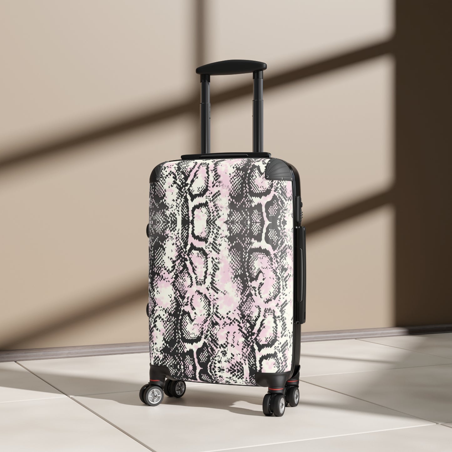 Stylish Python Print Suitcase – Trendy Travel Luggage for Adventure Seekers