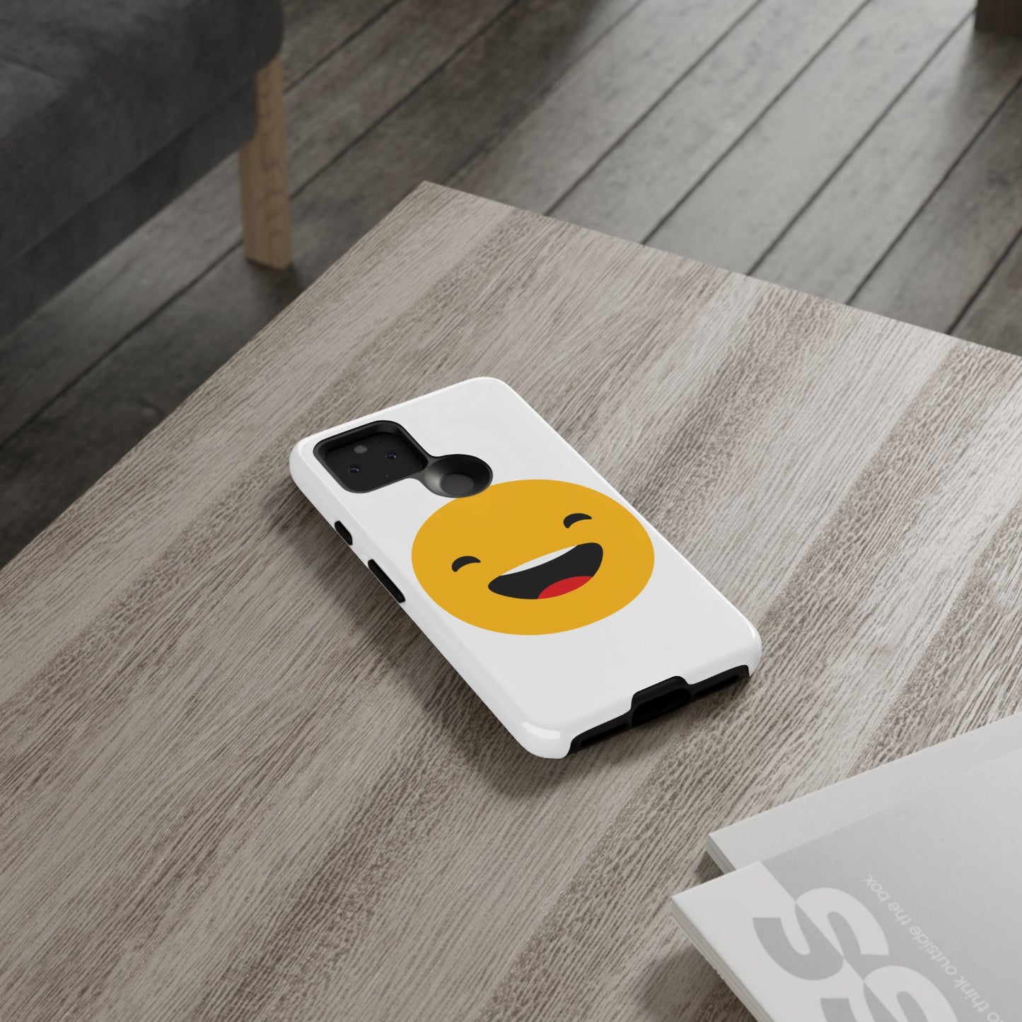 Happy Face Tough Phone Case - Durable Protection with Smile Design