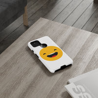 Happy Face Tough Phone Case - Durable Protection with Smile Design