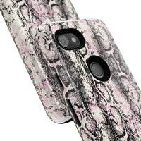 Stylish Snake Print Phone Case – Trendy Design, Tough Protection  Make a bold fashion statement while keeping your phone safe with this sleek and durable snake print case.