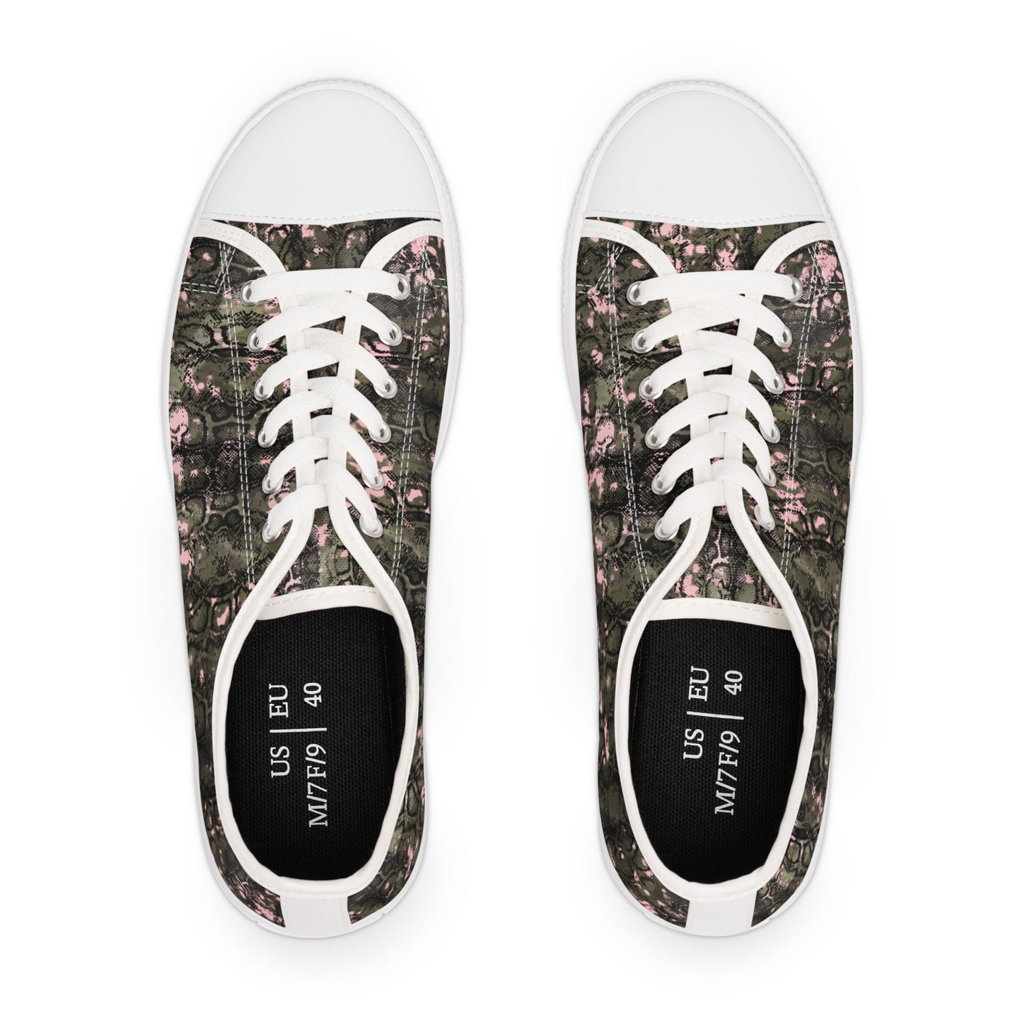 Stylish Floral Low Top Sneakers for Women - Trendy Casual Footwear