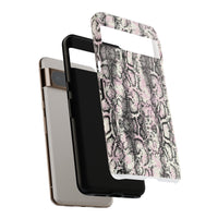 Stylish Snake Print Phone Case – Trendy Design, Tough Protection  Make a bold fashion statement while keeping your phone safe with this sleek and durable snake print case.