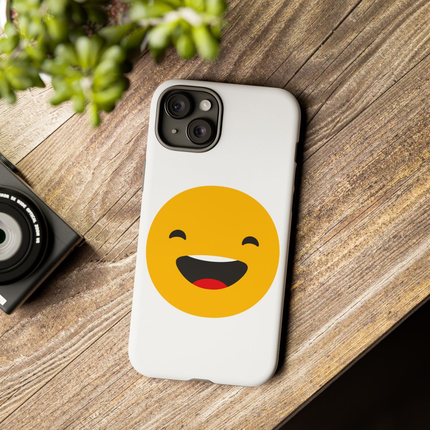 Happy Face Tough Phone Case - Durable Protection with Smile Design