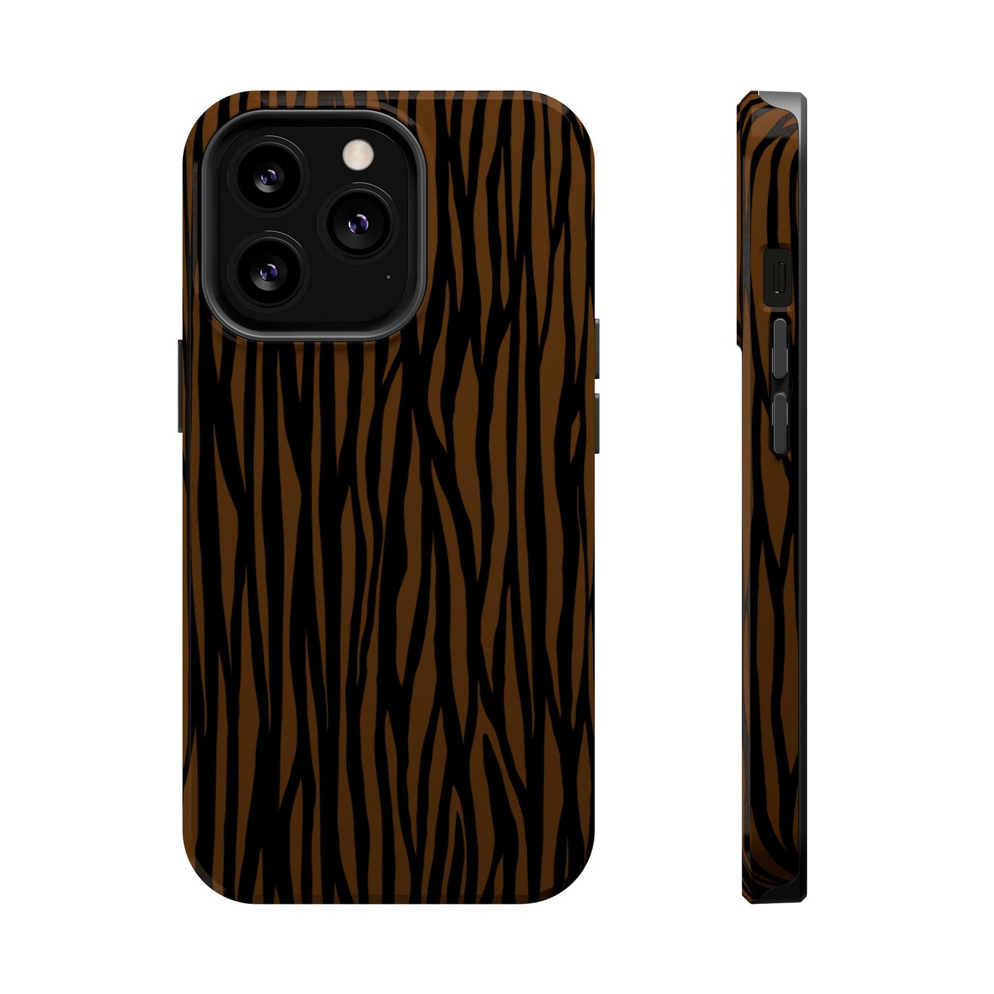 Stylish Magnetic Tough Phone Case - Bold Striped Design
