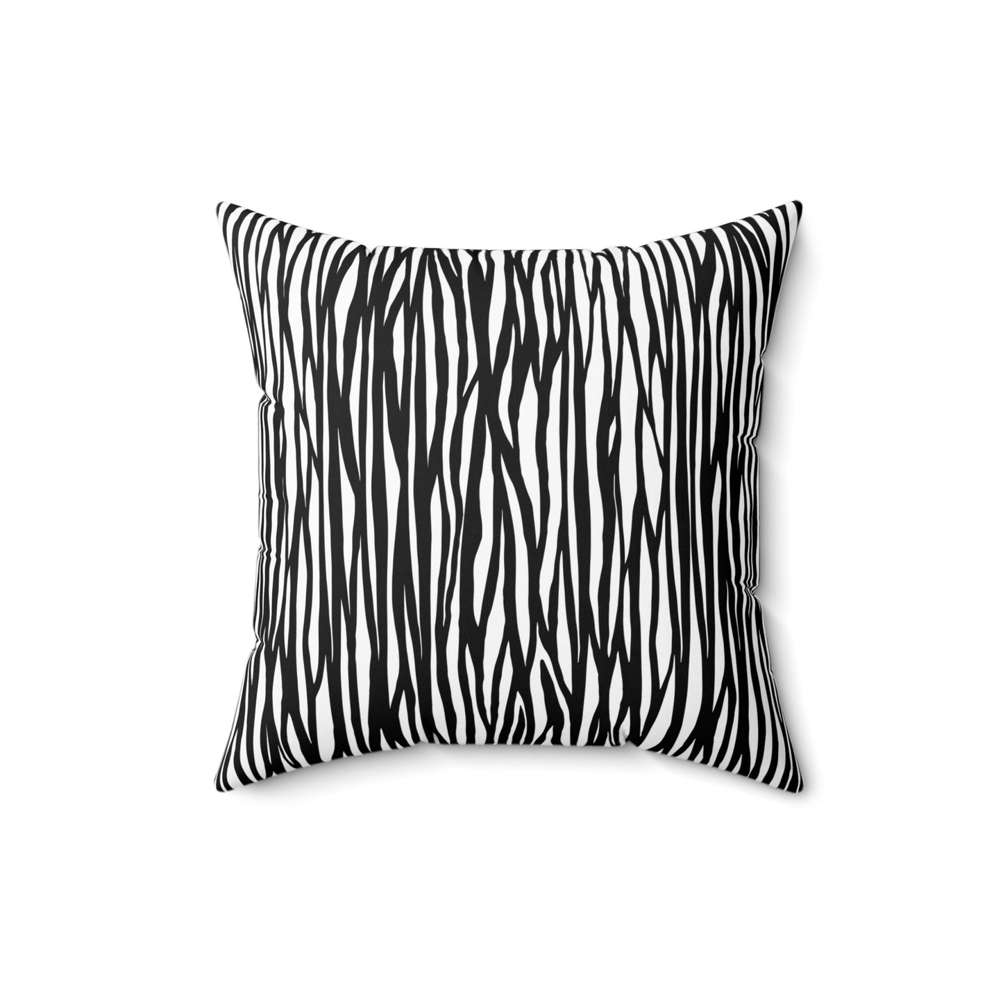 Chic Zebra Print Pillow - Stylish Home Decor, Accent Pillow, Black and White Pillow, Modern Couch Accessory, Animal Print Cushion