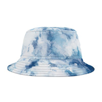 Sky Blue Cloud Print Bucket Hat - Stylish Summer Accessory for Outdoor Adventures