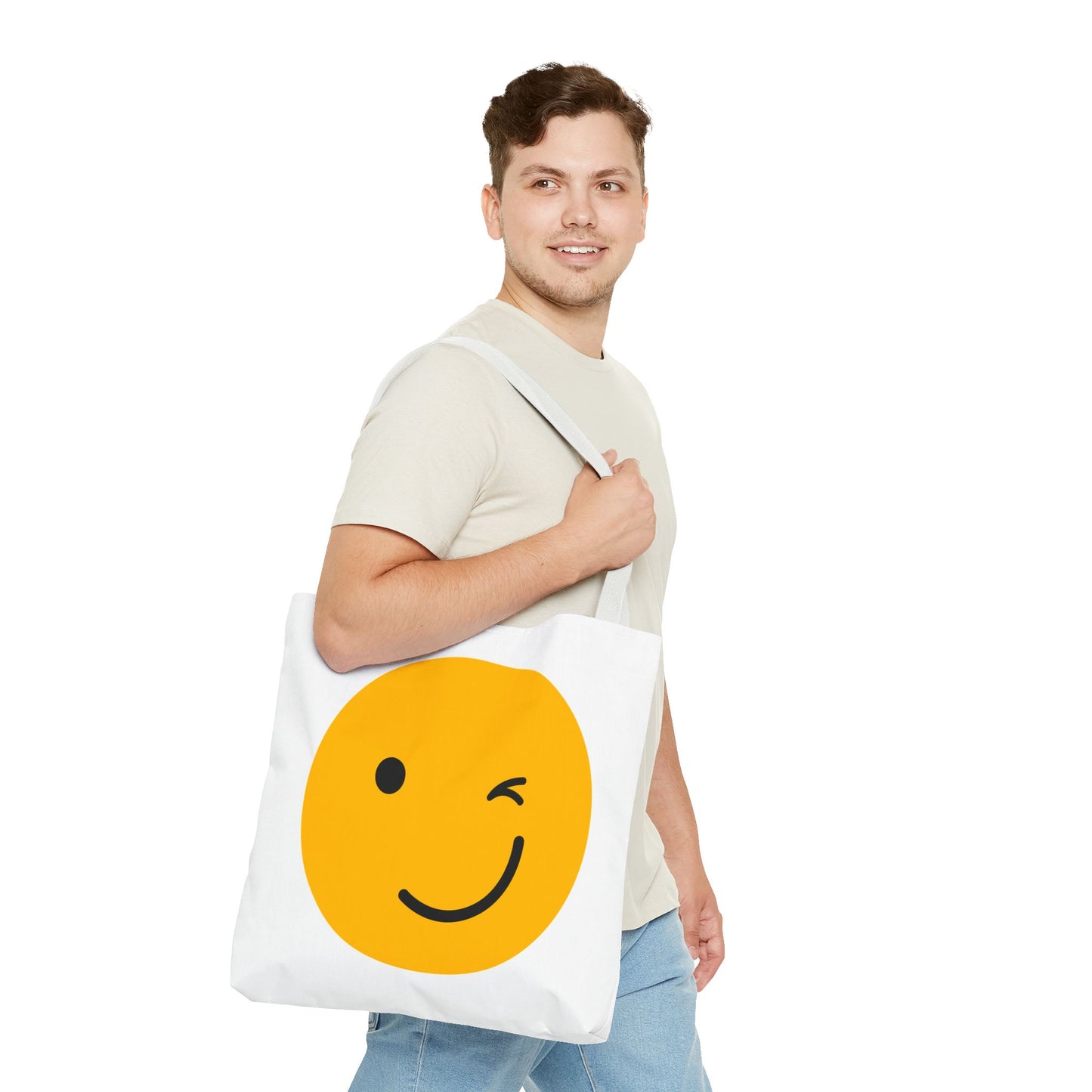 Smiley Face Tote Bag - Fun and Cheerful Everyday Accessory