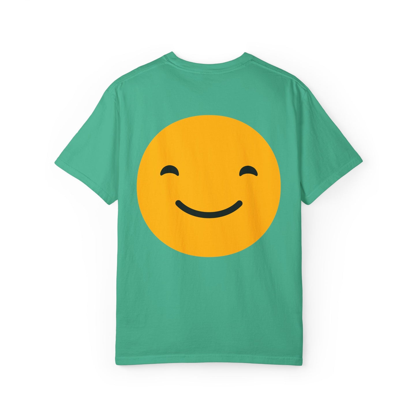 Happy Face Garment-Dyed T-shirt for Positive Vibes