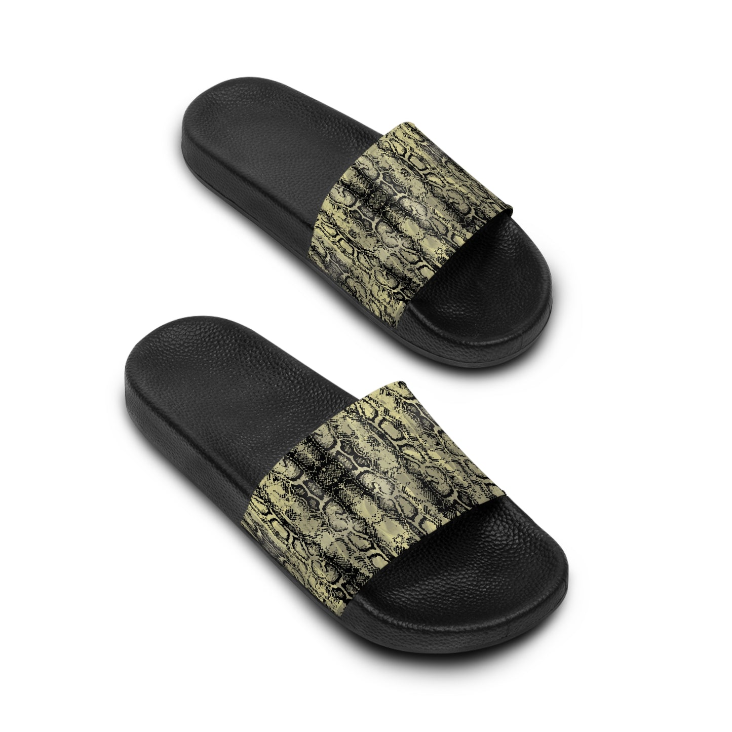Stylish Snake Print Women's Slide Sandals - Comfortable Summer Footwear