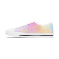 Pastel Gradient Women's Low Top Sneakers - Stylish & Comfortable Casual Footwear