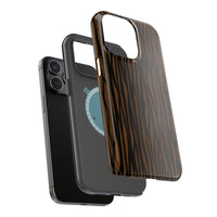 Stylish Magnetic Tough Phone Case - Bold Striped Design