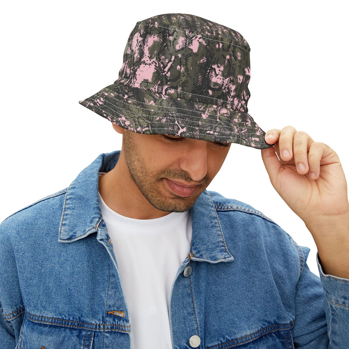 Camo Pink Bucket Hat - Stylish Summer Accessory for Outdoor Adventures