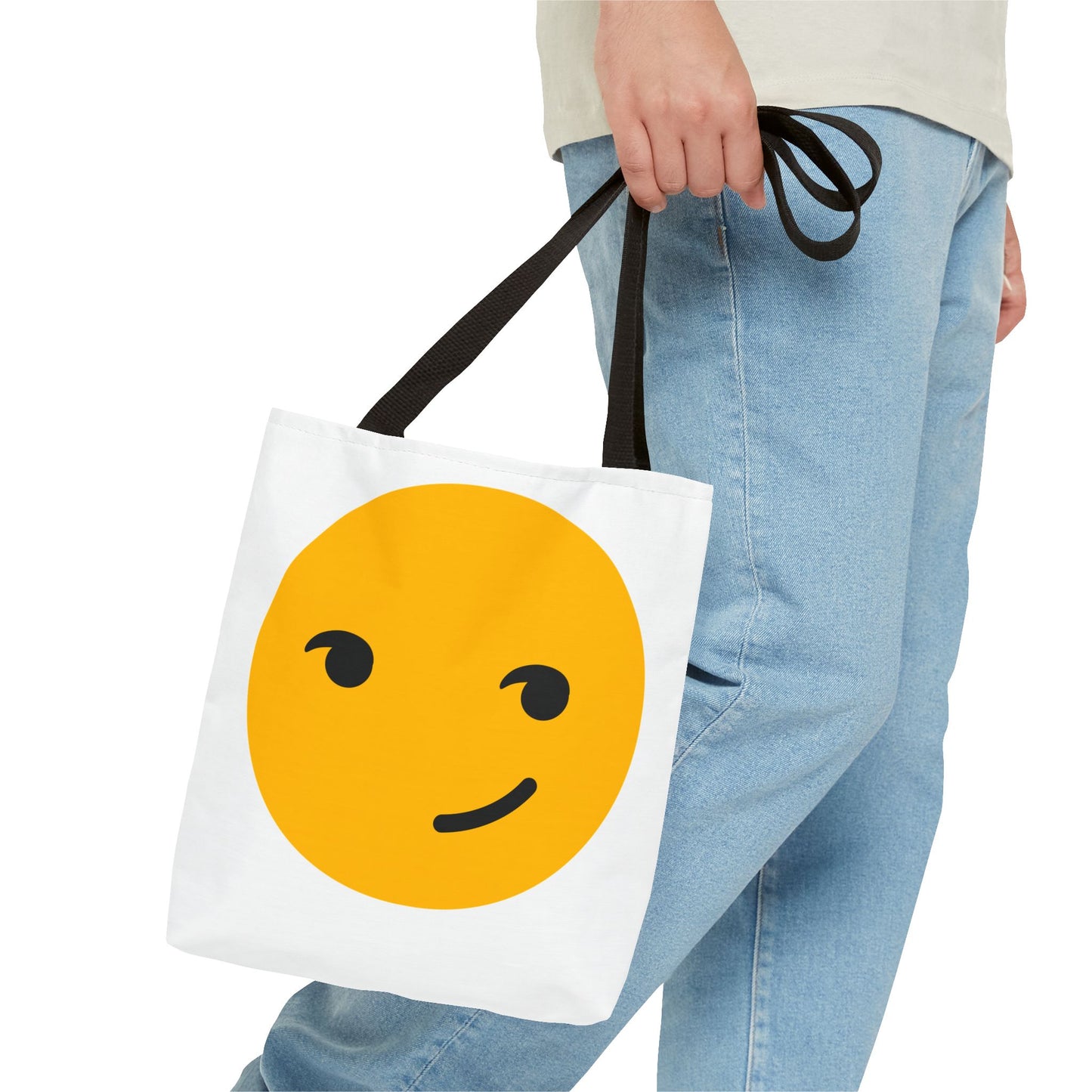 Playful Smiley Tote Bag - Cute and Fun Design for Everyday Use