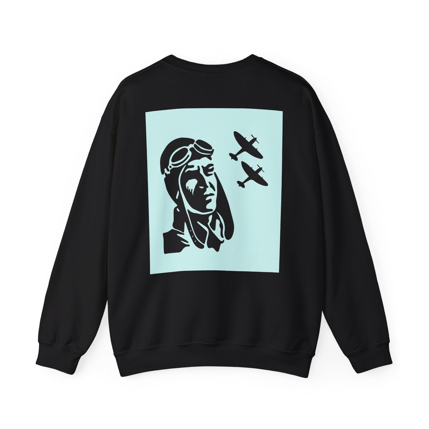 Vintage Aviator Crewneck Sweatshirt - Unisex Heavy Blend