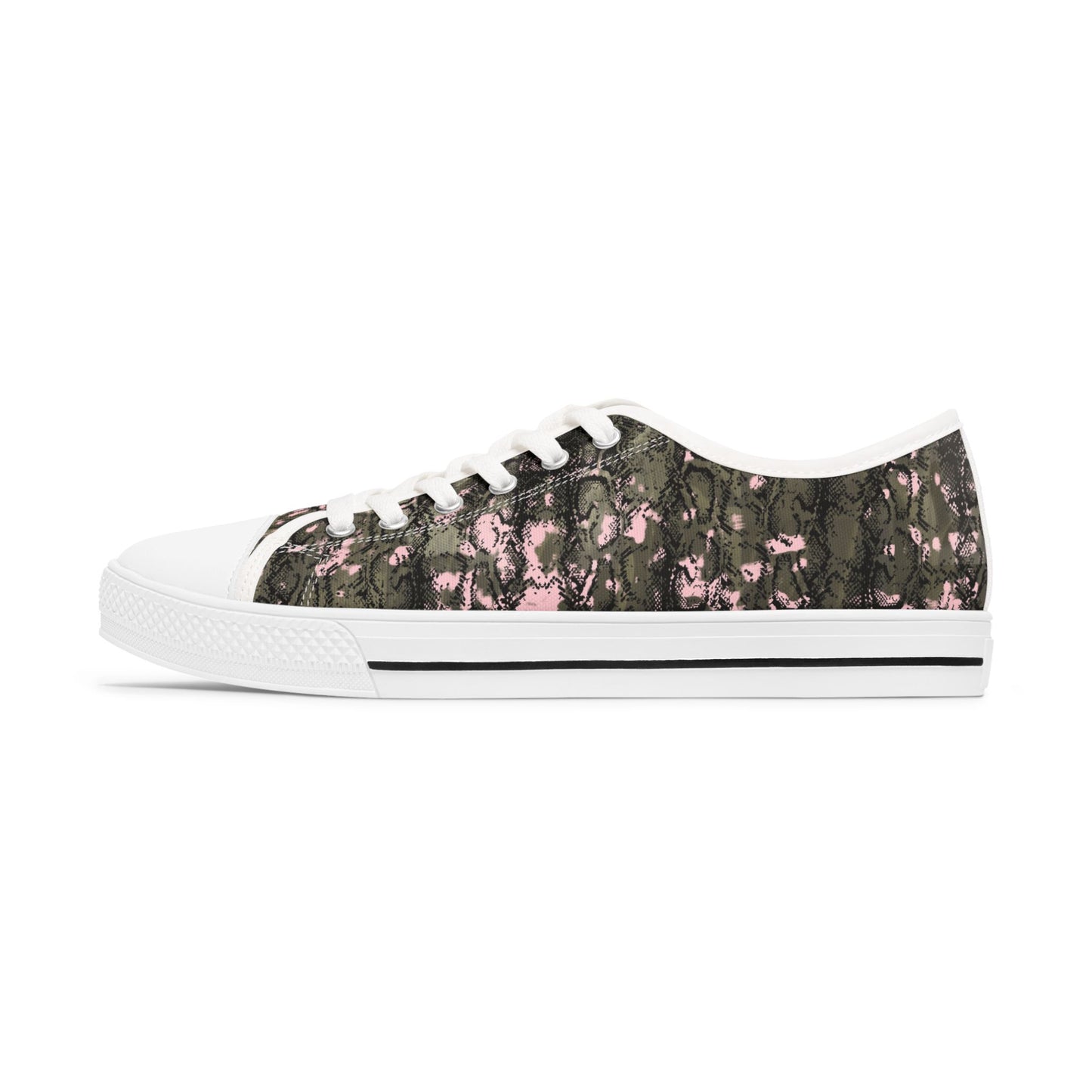 Stylish Floral Low Top Sneakers for Women - Trendy Casual Footwear