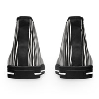 Chic Zebra Print High Top Sneakers for Women