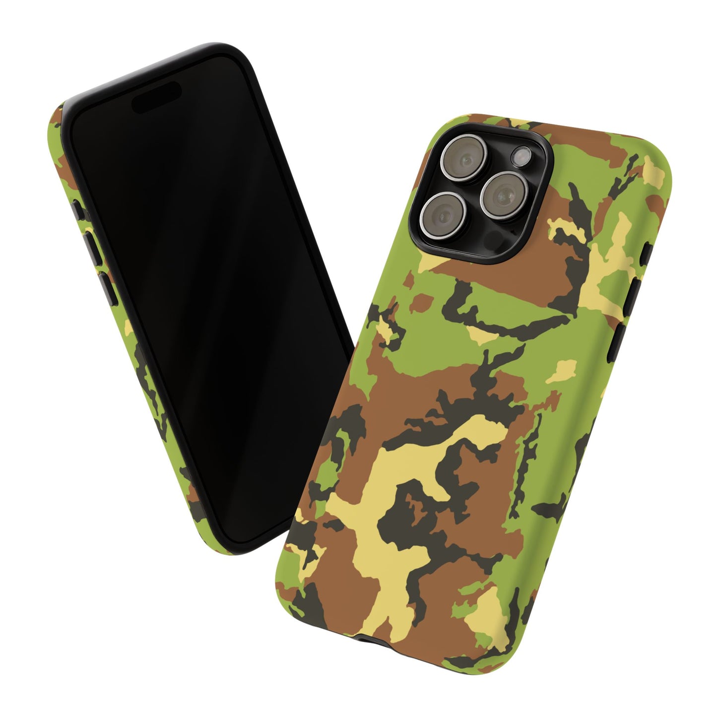 Camo Tough Phone Case - Durable Military Style Cover for Adventure Lovers