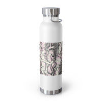 Trendy Snakeskin Insulated Water Bottle - 22oz - Perfect for Travel & Outdoor Adventures