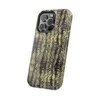 Stylish Snake Skin Magnetic Tough Case - Durable Protection for Your Phone