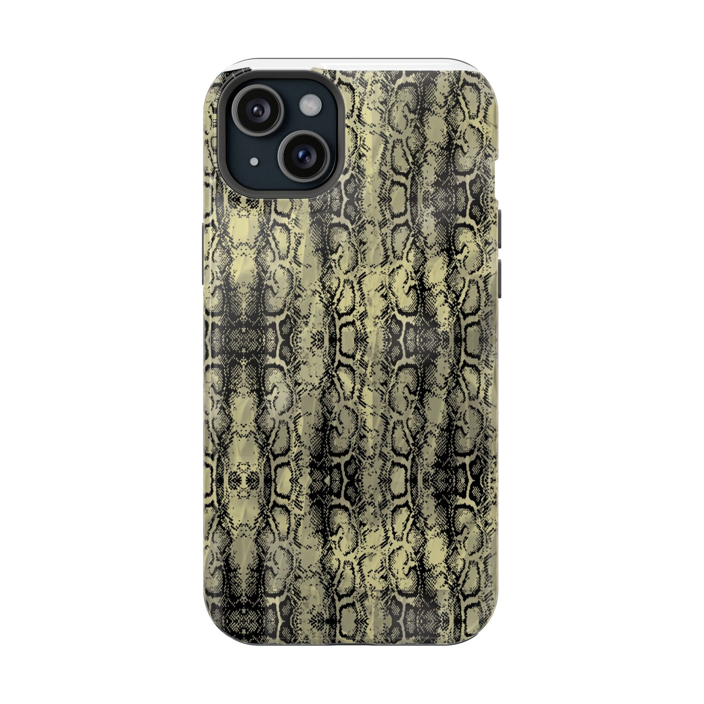 Stylish Snake Skin Magnetic Tough Case - Durable Protection for Your Phone