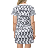 Chic Patterned T-Shirt Dress - Stylish, Comfortable, Perfect for Summer Outings