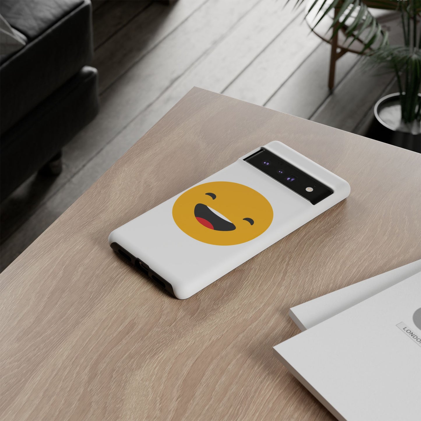 Happy Face Tough Phone Case - Durable Protection with Smile Design