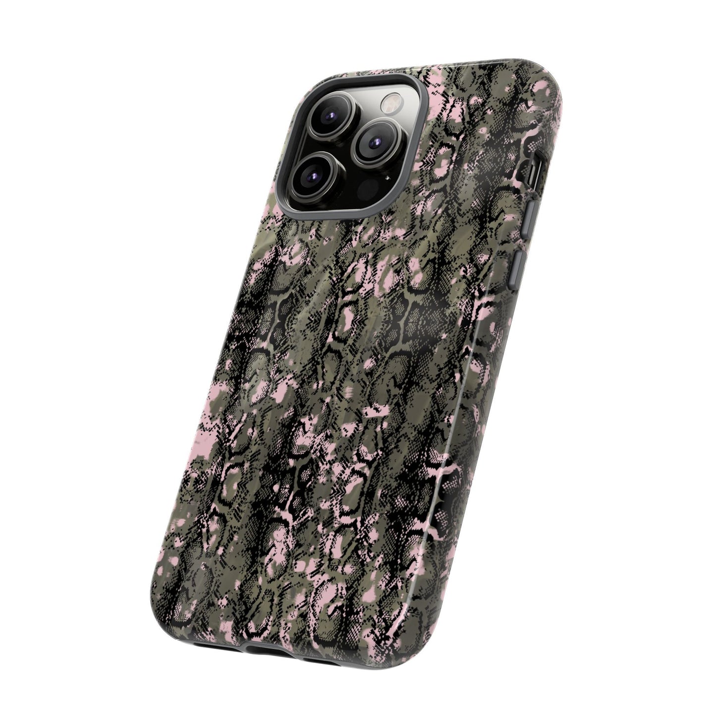 Stylish Snake Print Phone Case for Tough Protection
