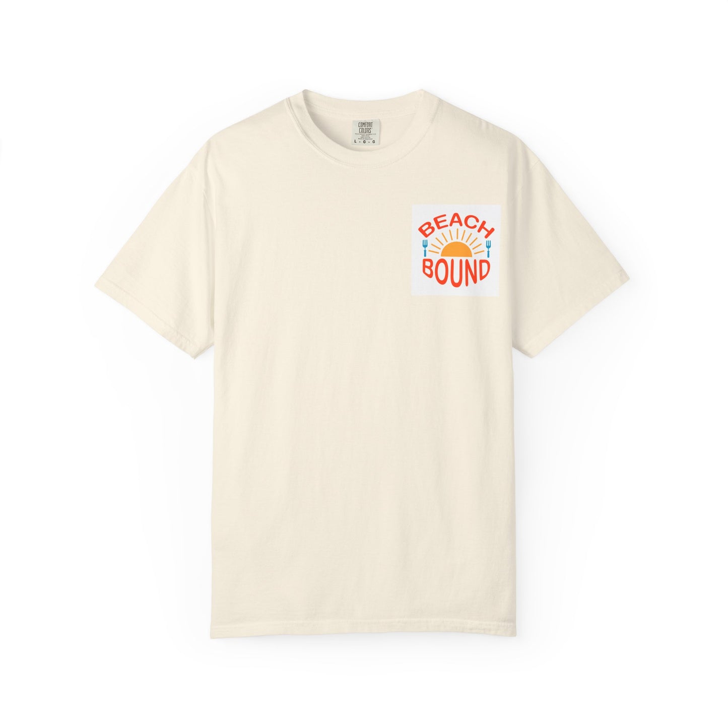 Beach Bound Unisex Garment-Dyed T-Shirt, Summer Vibes, Casual Wear, Beach Trip, Vacation Shirt, Outdoor Activities
