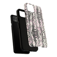Stylish Snake Print Phone Case – Trendy Design, Tough Protection  Make a bold fashion statement while keeping your phone safe with this sleek and durable snake print case.