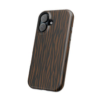 Stylish Magnetic Tough Phone Case - Bold Striped Design
