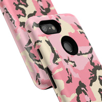 Stylish Pink Camouflage Phone Case – Tough Cases for Trendsetters