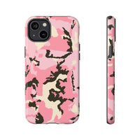Stylish Tough Phone Case – Pink Camo Design for Bold Protection  Make a statement while keeping your phone safe with this eye-catching pink camouflage case that blends fashion with durability.