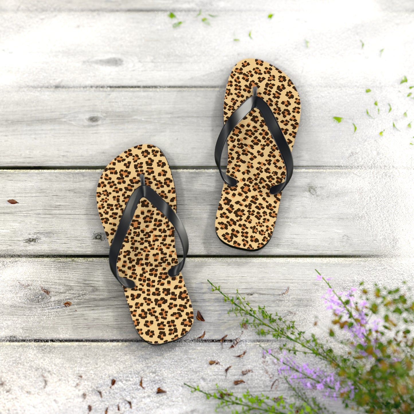 Leopard Print Flip Flops for Summer Vibes