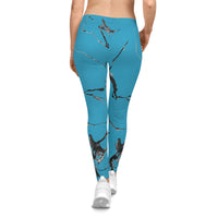 Trendy Women's Leggings, Stylish Comfort Pants, Casual Activewear, Decorative Exercise Tights, Gift for Fitness Lovers