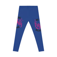 Inspirational Women's Leggings - No One Fights Alone, Motivational Yoga Pants, Gift for Her, Activewear, Support Leggings
