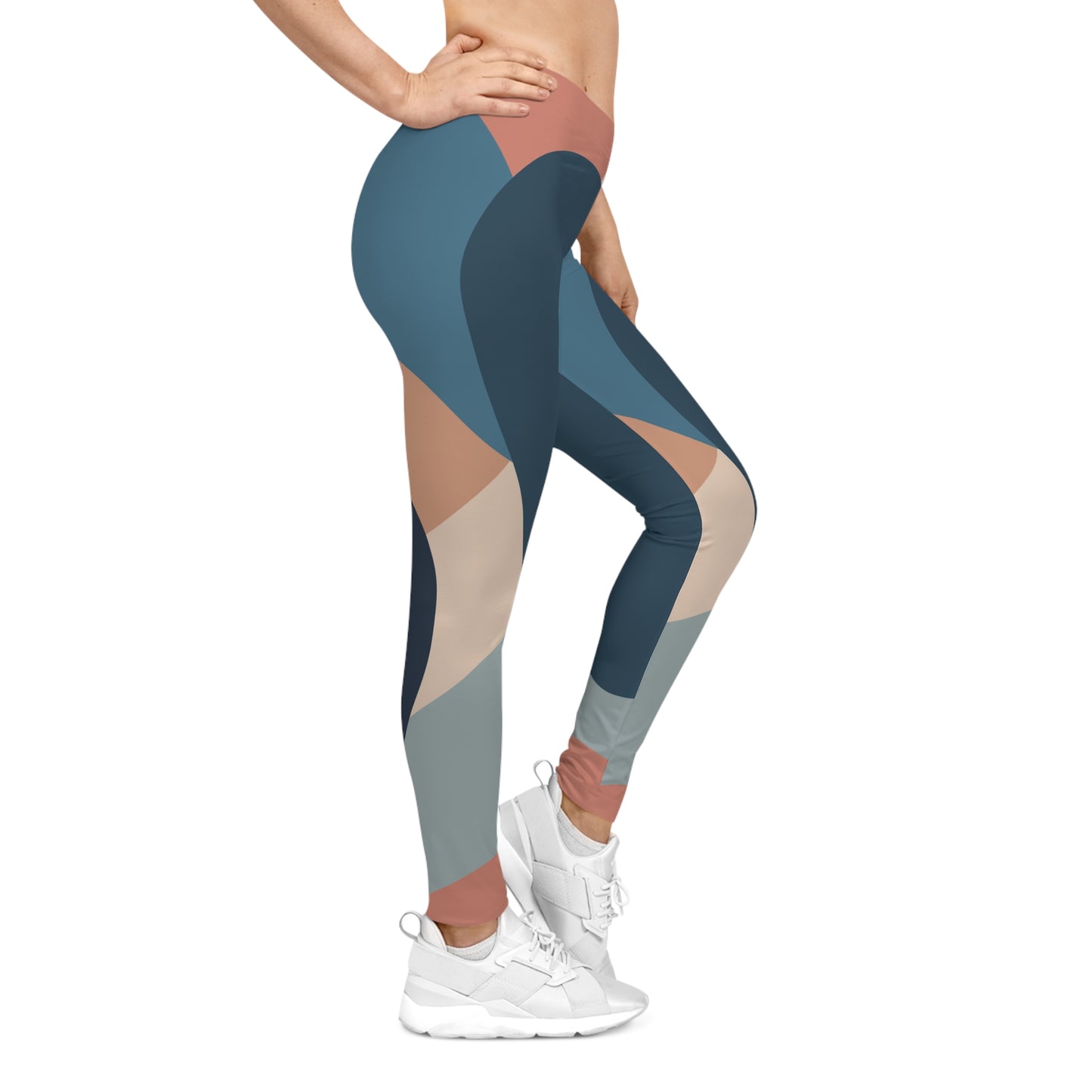 Abstract Pattern Women's Casual Leggings - Stylish & Comfortable Workout Wear