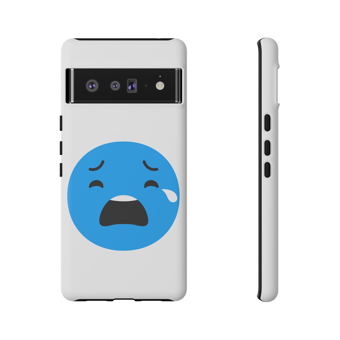 Funny Sad Face Phone Case - Tough and Stylish