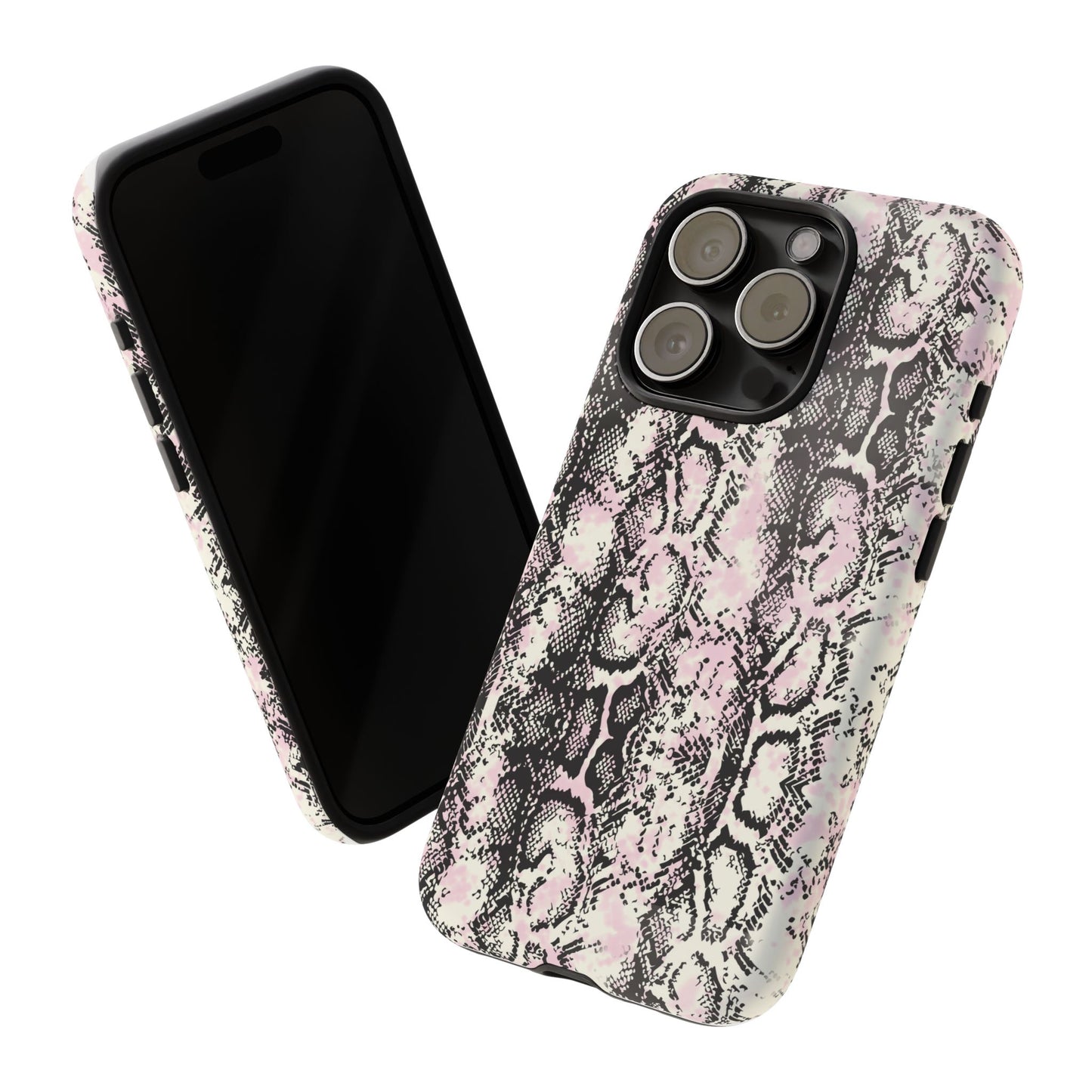 Stylish Snake Print Phone Case – Trendy Design, Tough Protection  Make a bold fashion statement while keeping your phone safe with this sleek and durable snake print case.