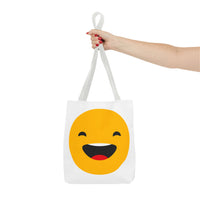 Smiley Face Tote Bag - Fun and Cheerful Reusable Shopping Bag