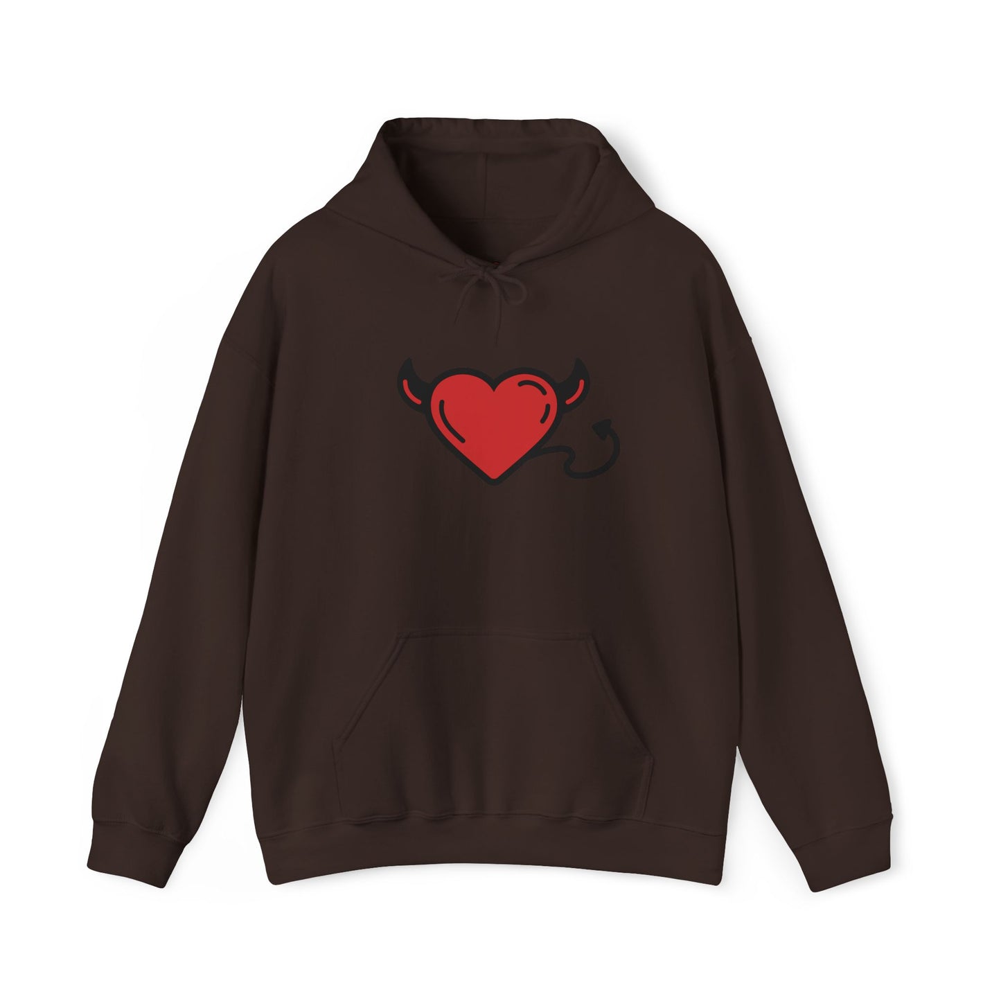 Devilish Heart Hoodie - Unisex Heavy Blend™ Sweatshirt for Fun-Loving Spirits