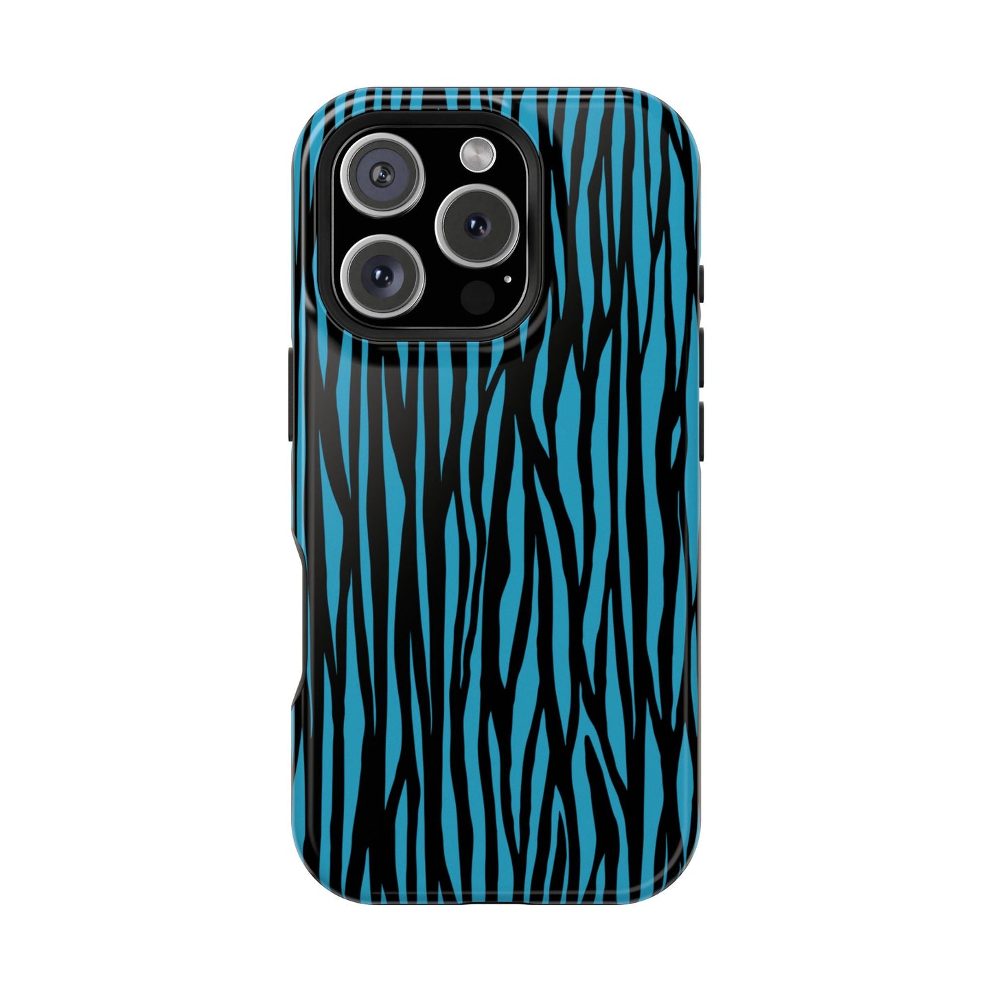 Zebra Print Magnetic Tough Case for iPhone - Durable & Stylish Phone Protection