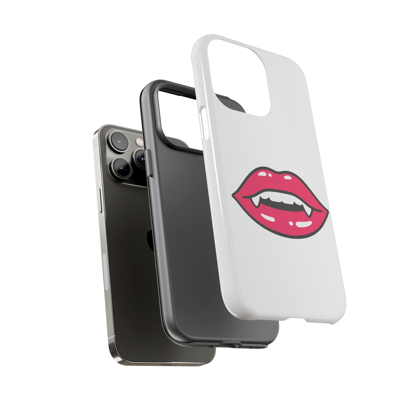 Vampire Mouth Phone Case - Tough Cases for Halloween, Gift for Spooky Lovers, Quirky Phone Accessories, Fun Tech Gear