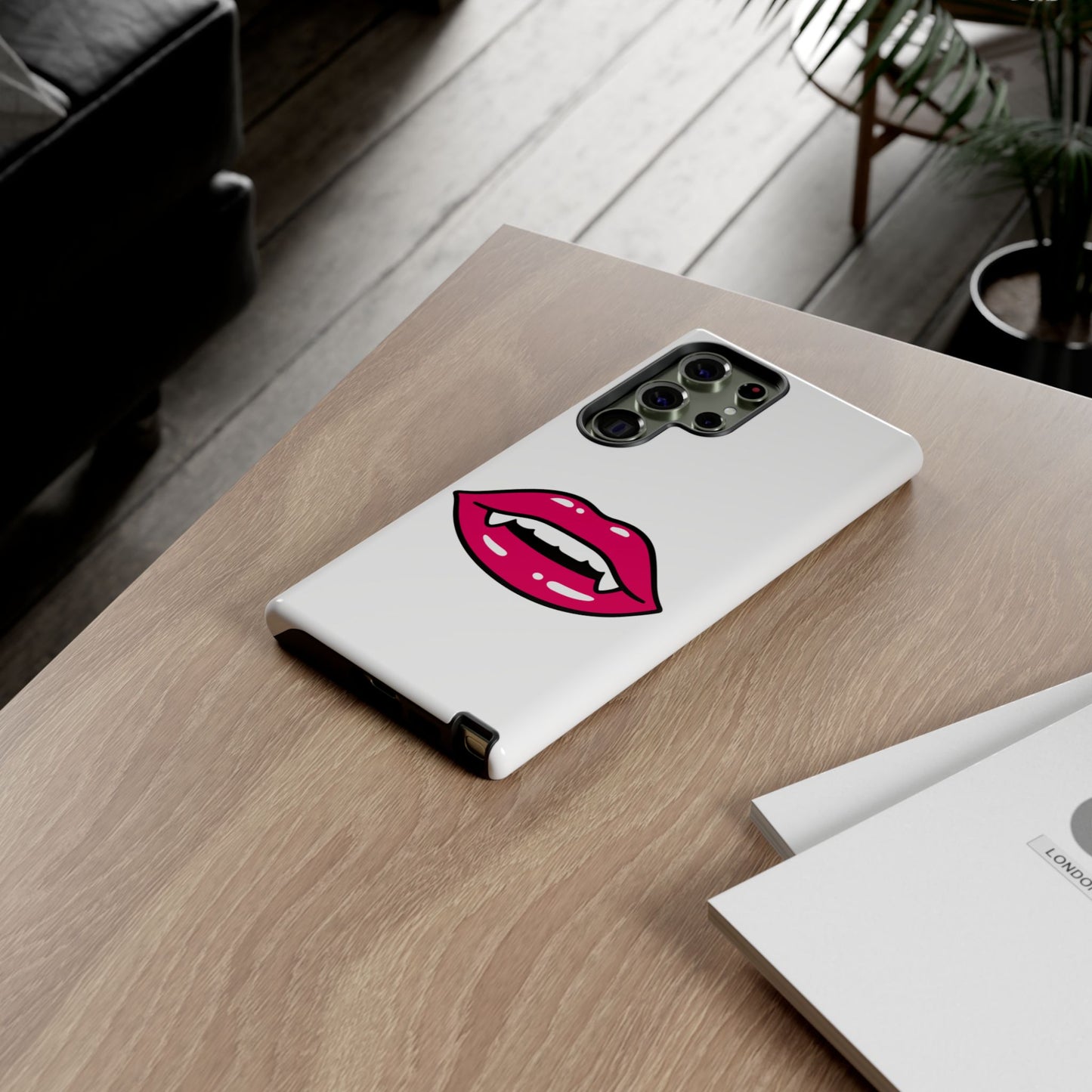 Vampire Mouth Phone Case - Tough Cases for Halloween, Gift for Spooky Lovers, Quirky Phone Accessories, Fun Tech Gear