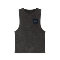 Unisex Stonewash Tank Top - Shine Graphic Tee for Summer Adventures