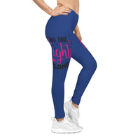Inspirational Women's Leggings - No One Fights Alone, Motivational Yoga Pants, Gift for Her, Activewear, Support Leggings