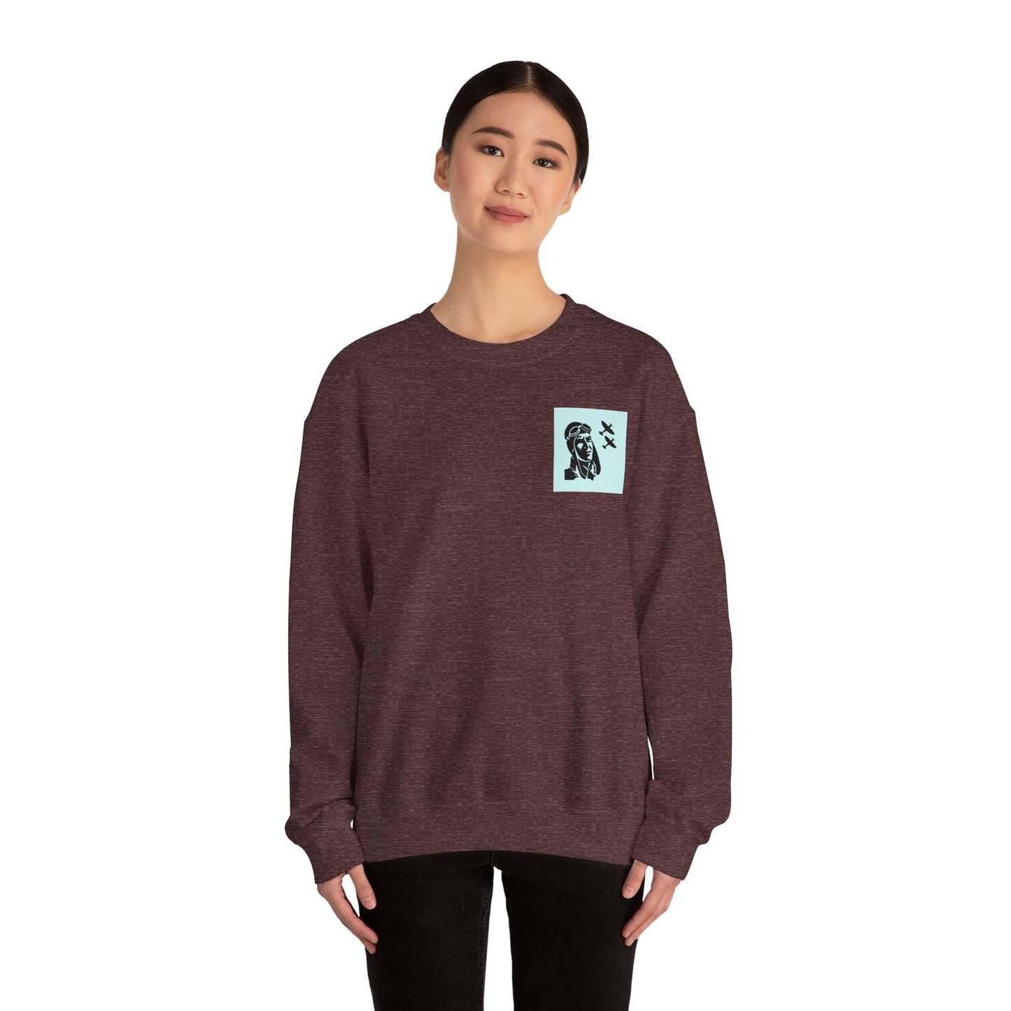 Vintage Aviator Crewneck Sweatshirt - Unisex Heavy Blend