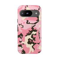 Stylish Tough Phone Case – Pink Camo Design for Bold Protection  Make a statement while keeping your phone safe with this eye-catching pink camouflage case that blends fashion with durability.